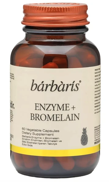 Barbaris Enzyme  Bromelain 60 Kapsül ürün görseli 1