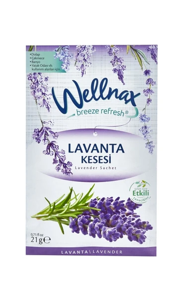 Wellnax Askılı Dolap Ve Çekmece Kokusu Lavanta (5 adet) ürün görseli 1