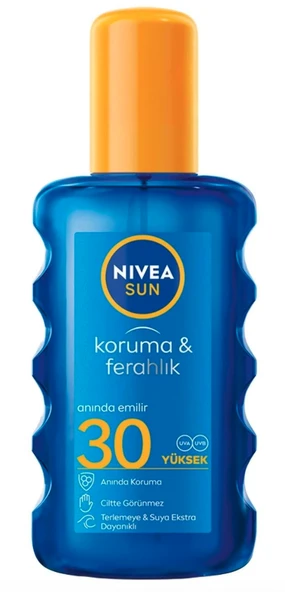 Nivea Sun Koruma & Ferahlık Serinleten Transparan Güneş Spreyi SPF30 200 ml ürün görseli 1