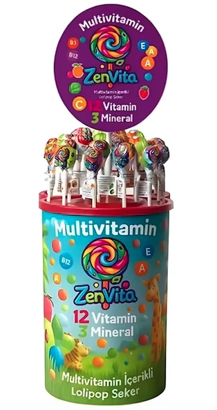 Zenvita Vitaminli Lolipop 150li ürün görseli 1