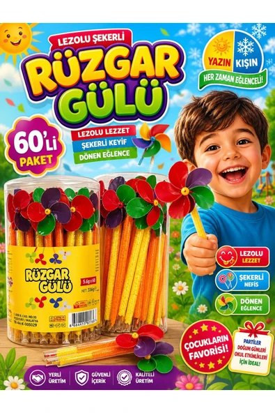 Hekimhan RÜZGARGÜLÜ 60Lİ ADET ürün görseli 1