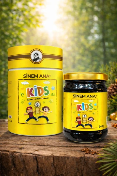 Sinem ana Kids Çocuklar için Özel - Arı Sütü, Pekmez, Bal Ve Vitamin Katkılı Kakaolu Macun ürün görseli 1