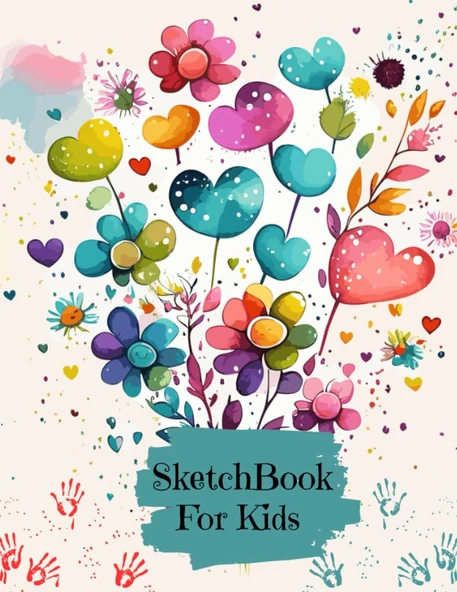Sketchbook For Kids: Large Blank Drawing Notebook For Painting, Drawing, Sketching And Doodling, 120 Pages, 8.5X11 ürün görseli 1