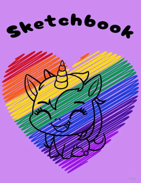 Sketchbook: Large Blank Sketchbook, 110 Pages, 8.5" X 11", For Drawing, Sketching & Crayon Coloring (Kids Drawing Books) ürün görseli 1