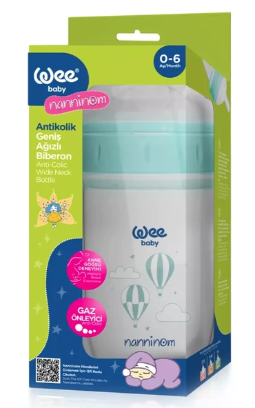 Wee Baby Antikolik Geniş Ağızlı PP Biberon 250 ml Kod:645 ürün görseli 1