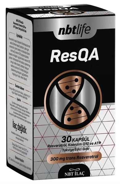 NBT Life ResQa Resveratrol ve Koenzim Q10 30 Kapsül ürün görseli 1