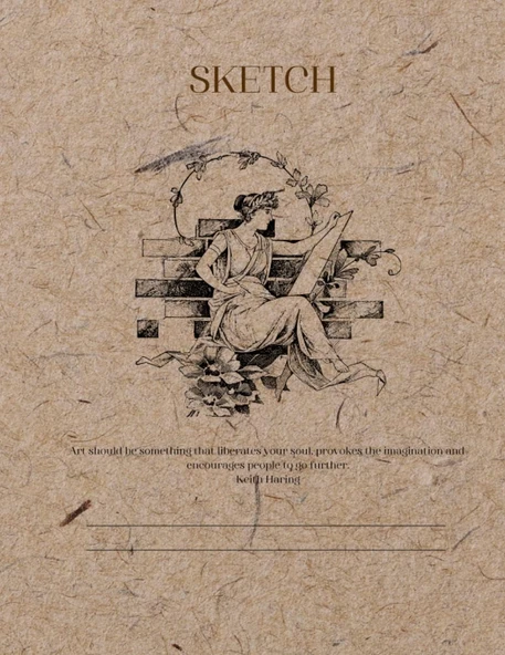 Ticha 8.5 X 11 Inches Paperback Sketch Book 50 Sheets: Drawing,Writing,Painting,Sketching ürün görseli 1