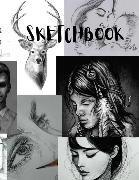 Sketchbook: Notebook For Drawing, Writing, Painting, Sketching Or Doodling, 120 Pages, 8.5"X11" ürün görseli 1