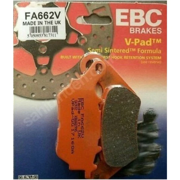 Ebc Arka Fren Balatası Yarı Sinter FA662V Yamaha Mt-25 Abs ürün görseli 1