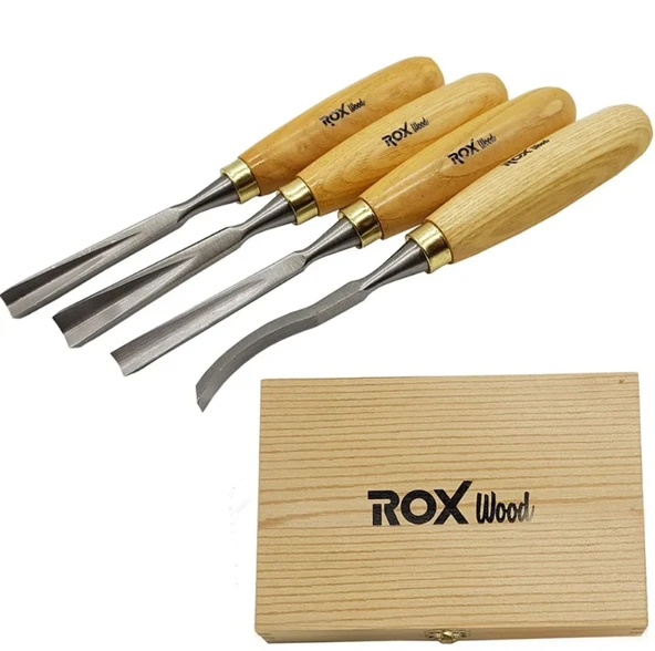 Rox Wood Ahşap Oyma Seti 4 Parça 15399076 ürün görseli 1