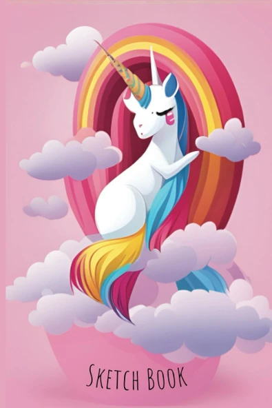 Independently Published Unicorn Notebook/Sketch Book For Children: Beautiful Notebook With 140 Pages ürün görseli 1