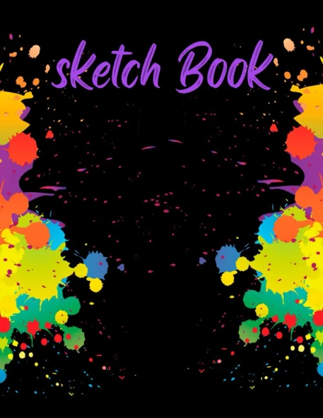 Sketch Book: Sketch Book Notebook For Painting, Artist Drawing, Writing, Sketching, Doodling, For School Art/Home Or Office, Notebook For Adult And Kids 110 Pages, 8.5X11 Inches Blank Paper Book. ürün görseli 1