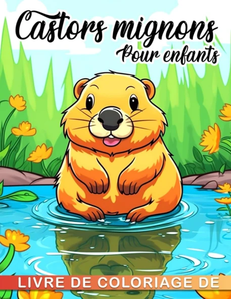 Independently Published Livre De Coloriage Mignon De Castors Pour Enfants: 30 Pages De Coloriage De Haute Qualité Mettant Vedette Des Mammifères Pour Les Enfants Et La ... Et Les Amoureux Des Anim ürün görseli 1