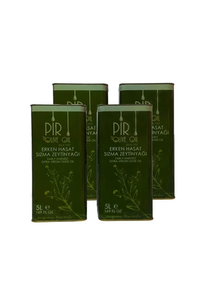 PiR Erken Hasat Natürel Sızma Zeytinyağı 4 x 5LT ürün görseli 1