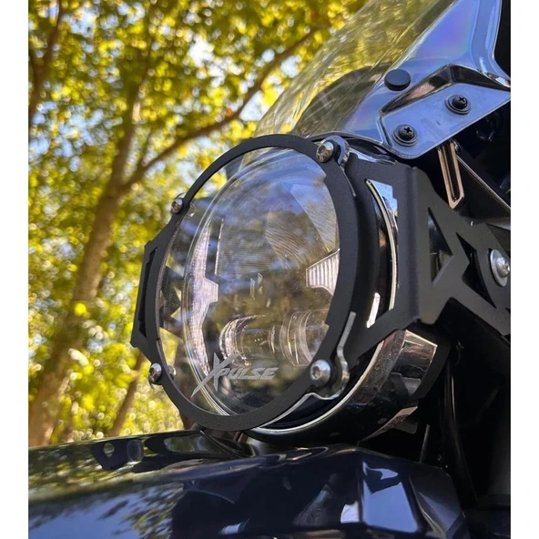 Moto Üçel Hero  Xpulse 200 Uyumlu Pleksi Far Koruma ürün görseli 1