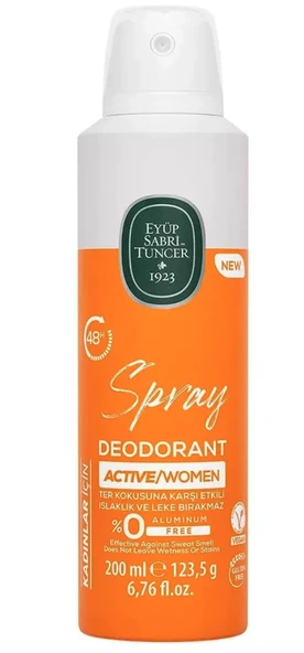Eyüp Sabri Tuncer Active Women - Kadın Spray Deodorant 200ml ürün görseli 1