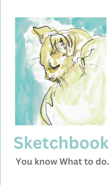 Cat Sketchbook: Sketchbook With Cat Cover, 120 Blank Pages To Draw On. Ideal For Children And Adults ürün görseli 1