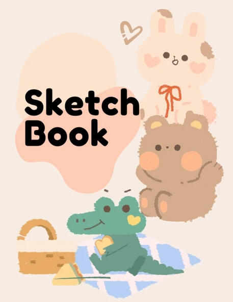 Sketchbook & Notebook: Large Blank Paper For Drawing, Writing, Painting , 8.5"*11": Perfect For Kids, Students, School, Special Gift Or More ürün görseli 1