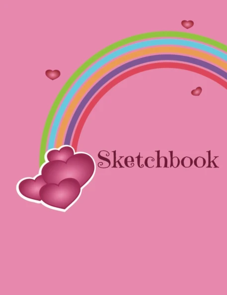 Sketchbook: Sketchbook For Girls: 8.5" X11" Drawing Pad With White 110 Pages | Perfect For Drawing, Coloring, Doodling, And More ürün görseli 1
