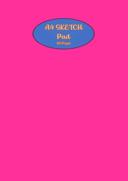 A4 Sketch Pad: A4 Size 8.27 X 11.69 Inches White Paper Drawing Book, Sketchbook, 100 Pages, 90 Gsm , Ideal For Drawing, And Craft, Colour Pink ürün görseli 1