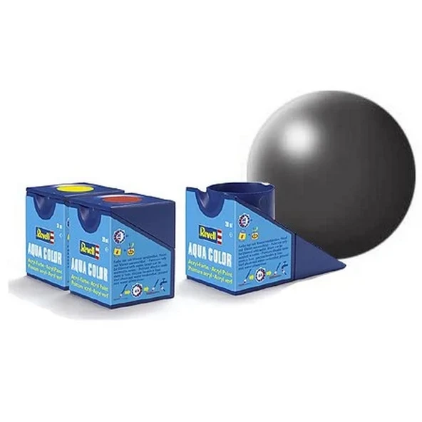 Aqua Color Dark Grey - Silk Boya- 18 ml ürün görseli 1
