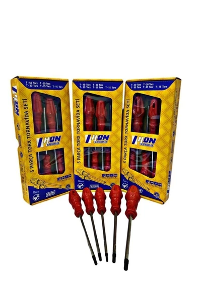 Hon 5 Parça Torx Tornavida Seti - Resim 2