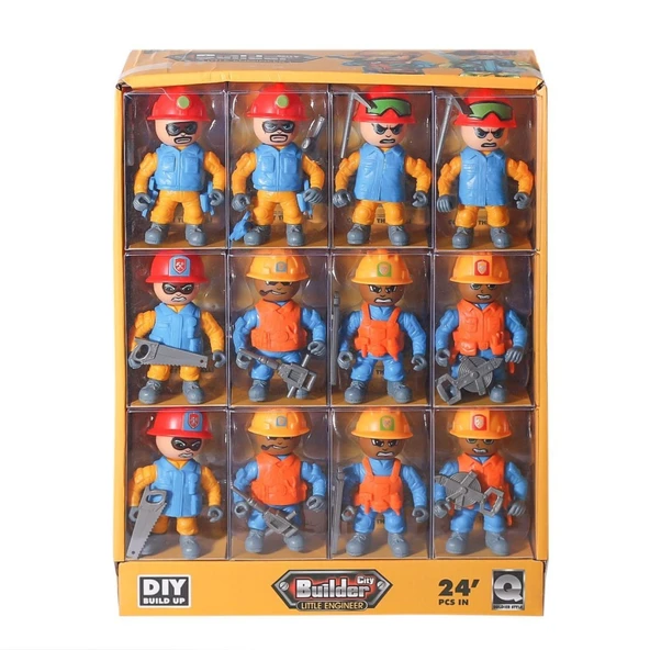 8910-D61 Şehrin İnşaat Gücü Adamlar -Birliktoys ürün görseli 1