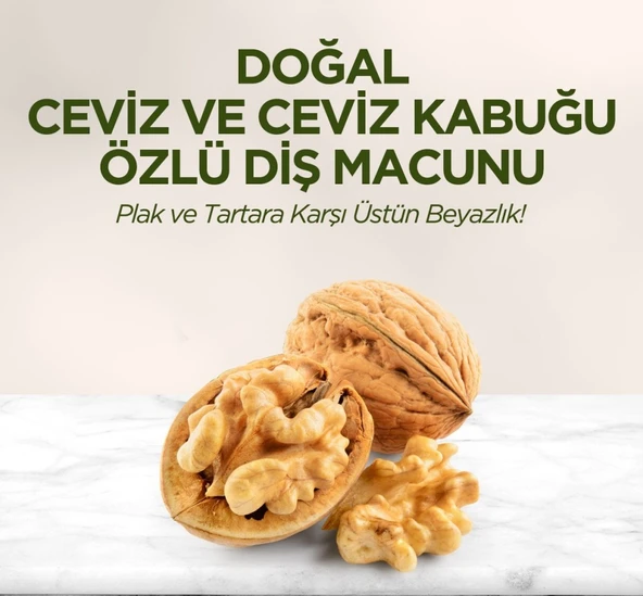 Doğal Diş Macunu 90 Gr Ceviz & Ceviz Kabuğu Özlü ürün görseli 1