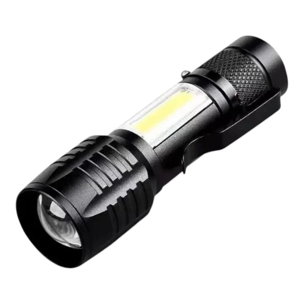 Wison Ws-5454 Taktik El Feneri Usb Şarj Edilebilir Kamp Feneri Cob Zumlanabilir Mini Taşınabilir El Feneri ürün görseli 1