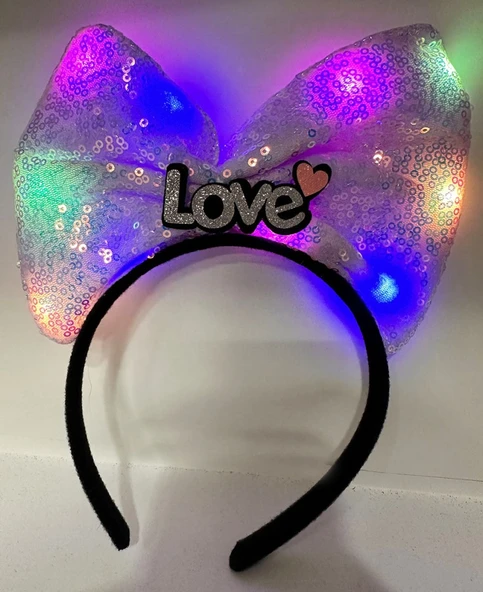 Led Işıklı 3 Farklı FonNessiWorldiyonda Yanan Lila Fiyonk Taç 20X17 cm ürün görseli 1