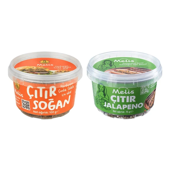 Melis Çıtır Soğan 100 gr + Çıtır Jalepeno 75 gr 2 li Set ürün görseli 1