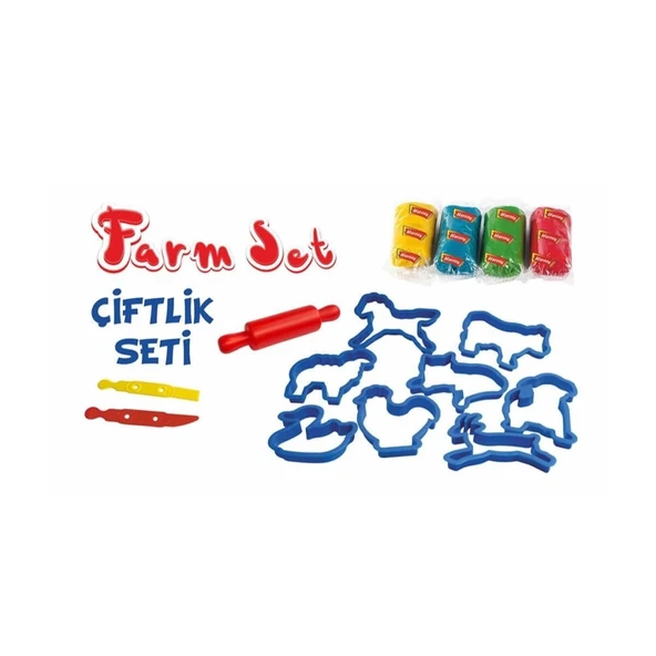 ERN-588 Orta Kutulu Çiftlik Oyun Hamuru Seti  - Eren Oyuncak ürün görseli 1