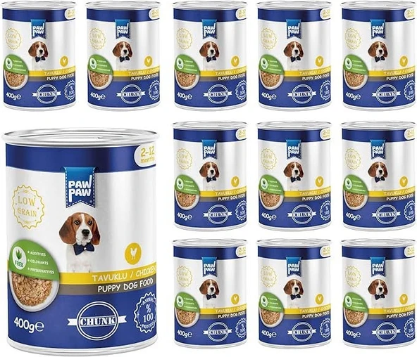 köpek konserve 400 gr 12 adet    (  yavru köpek ) ürün görseli 1