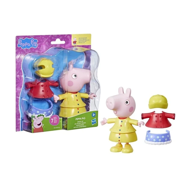 F8859 Peppa Pig ve Ailesi Kıyafetli Figür Seti +3 yaş ürün görseli 1