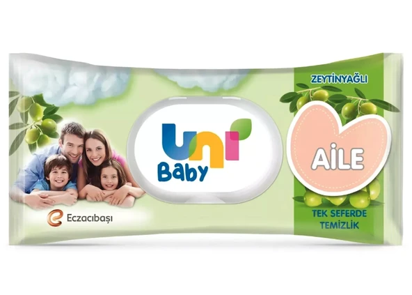 Uni Baby Islak Mendil Zeytinyağlı 90 Yaprak ürün görseli 1