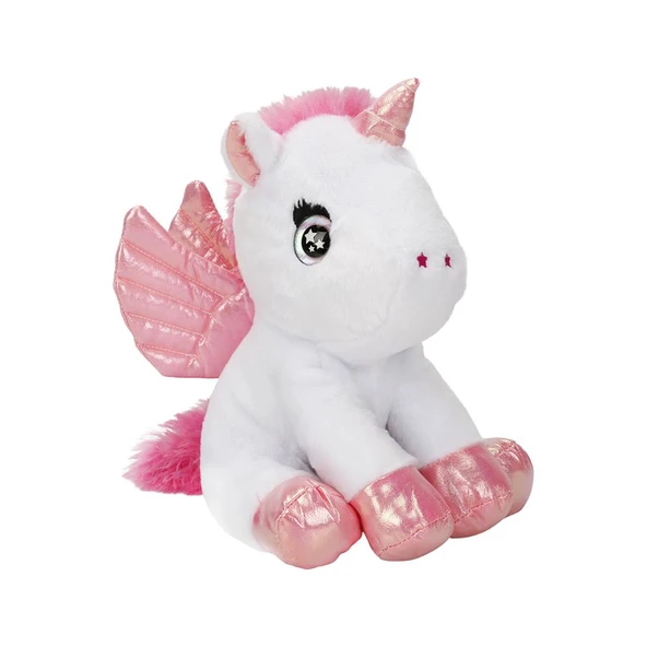 PELUŞ UNICORN IŞIKLI BEYAZ - Resim 3