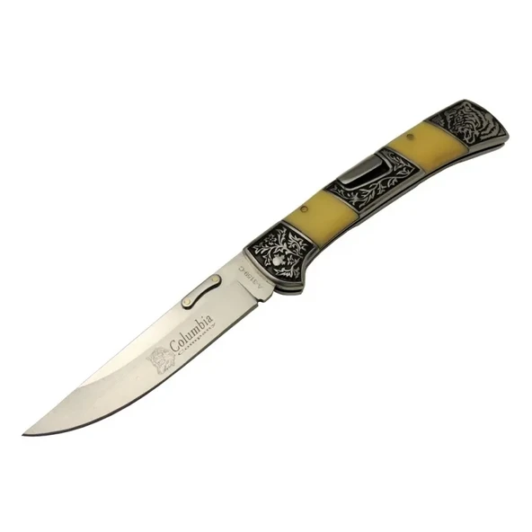 A 3159 C Kamp Çakı 24 Cm - İşlemeli Sedef Saplı, Kemerlikli ürün görseli 1