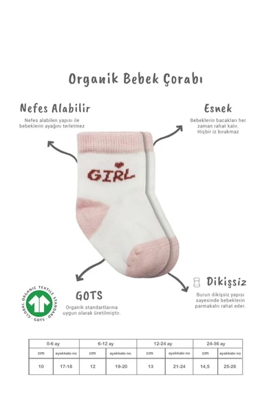 3'Lü Penye Boy And Girl Soket Çorap BS10114 Pembe ürün görseli 1