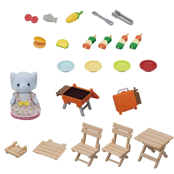 Sylvanian Families Barbekü Piknik Fil Kız 5640 ürün görseli 1
