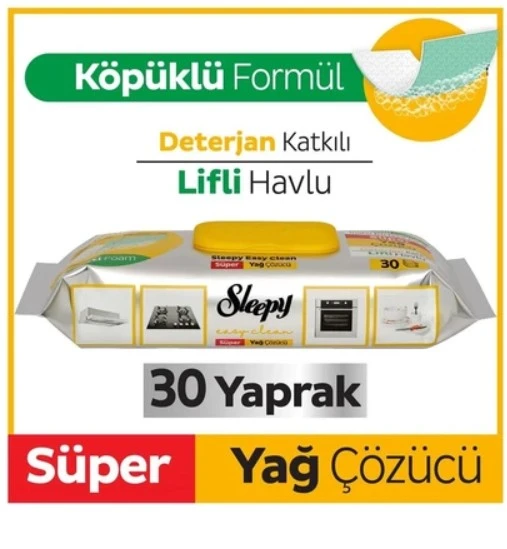 Yüzey Temizlik Havlusu 30 Adet Yağ Çözücü ürün görseli 1