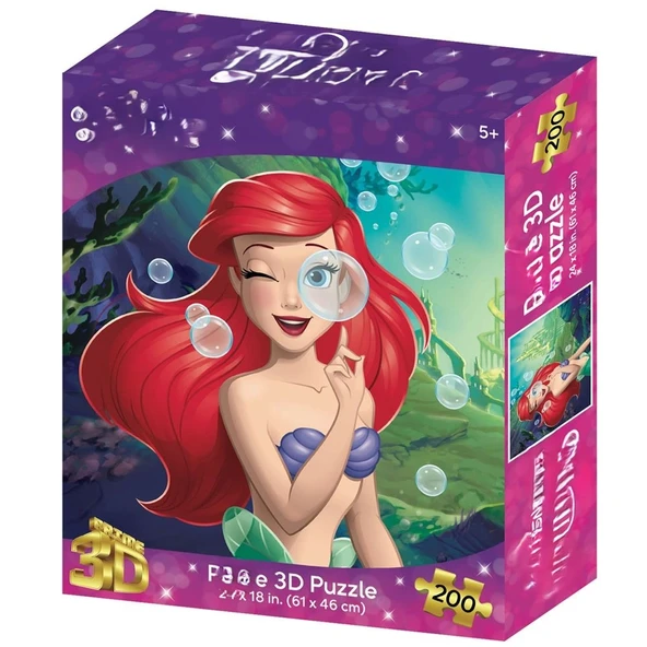 3D Deniz Kızı  Puzzle 200 Parça ürün görseli 1