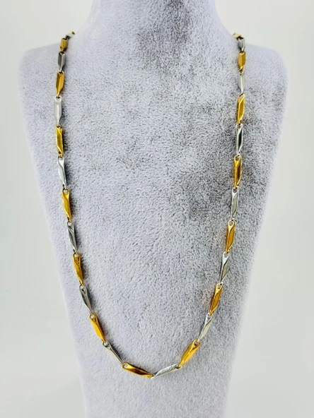 Rodyum  Çelik Erkek Kolye 60 Cm - Ekl0029 ürün görseli 1