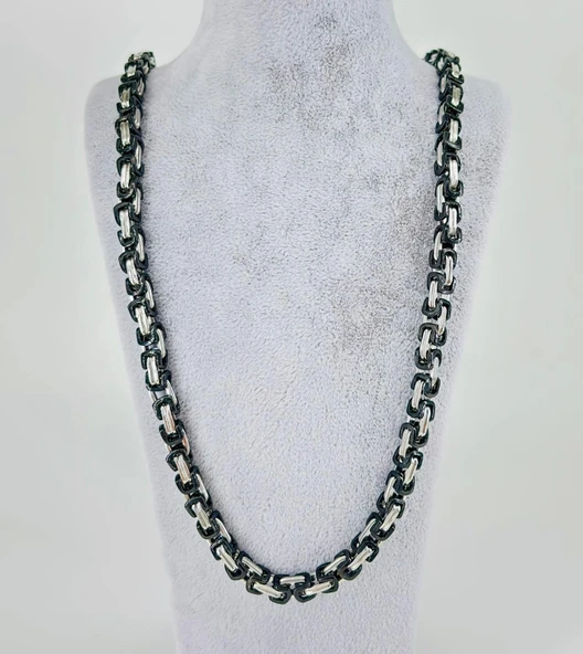 Rodyum Çelik Erkek Kolye 60 Cm - Ekl0039 ürün görseli 1