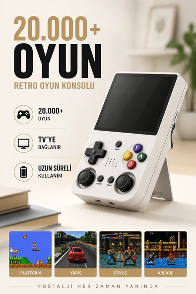Yeni Nesil Taşınabilir Oyun Konsolu 20 Bin Oyunlu Oyun Cihazı ürün görseli 1
