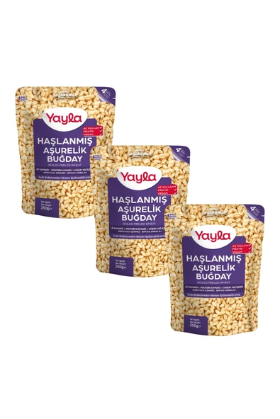 Yayla Haşlanmış Aşurelik Buğday 250 gr x 3 Adet ürün görseli 1