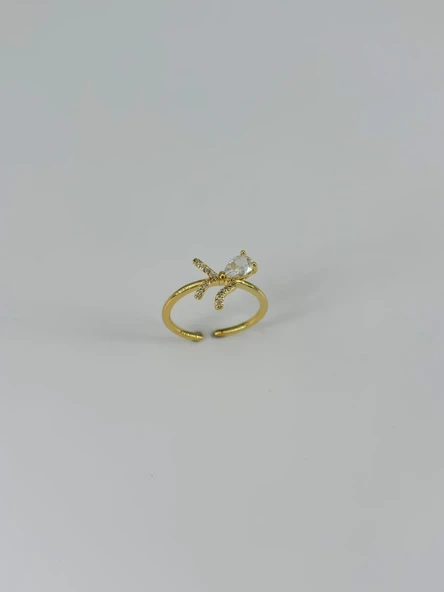 Ayarlanabilir   Zirkon Taşlı Pirinç Bijuteri Yüzük - Yz0136-1 ürün görseli 1
