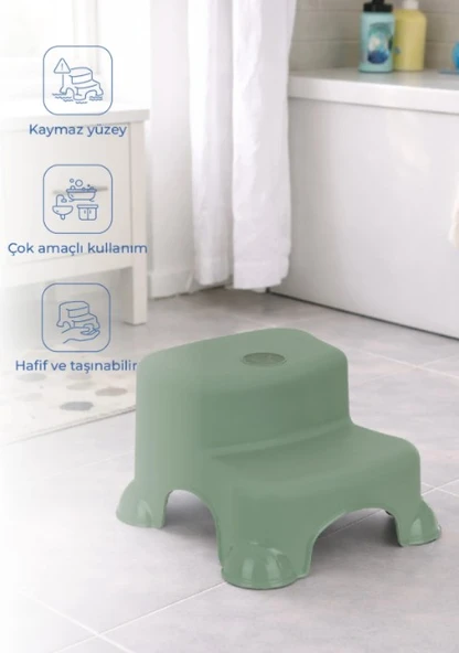 Çok Amaçlı Katlı Basamak 516 (Yeni) Soft Yeşil ürün görseli 1