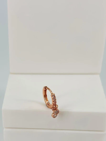 Rose Zirkon Taşlı Uç Kısmı : Pirinç Kıkırdak Bar Uzunluğu : 6 Mm / Bar Kalınlığı 0.8 Mm / Top Boyu 3 Mm / Çap 8 Mm - Pt0080-2 ürün görseli 1