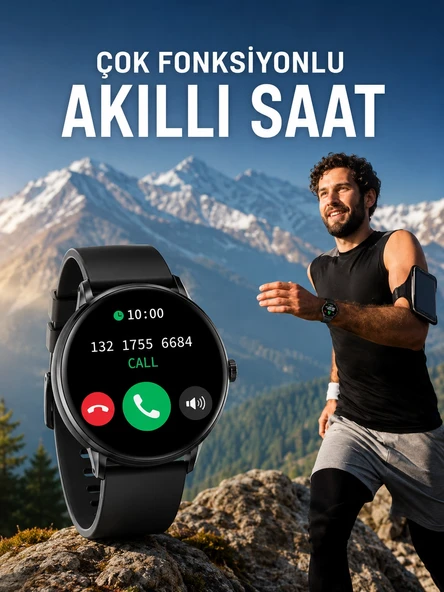 Akıllı Saat Çok Fonksiyonlu Sesli Görüşme Nfc Uyumlu Amoled Ekran ürün görseli 1