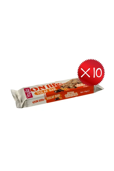 Yayla Onlife Bitter Çikolatalı ve Portakallı Yulaf Bar 35 g x10 ürün görseli 1